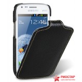 Кожаный Чехол Melkco Для Samsung S7562 Galaxy S Duos (Черный)